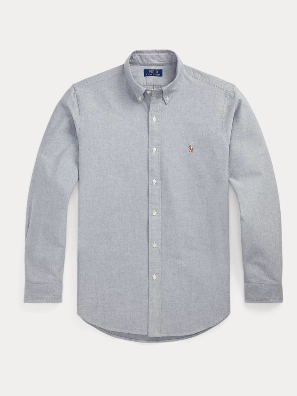Polo by Ralph Lauren Light Grey Button-Down Oxford Shirt